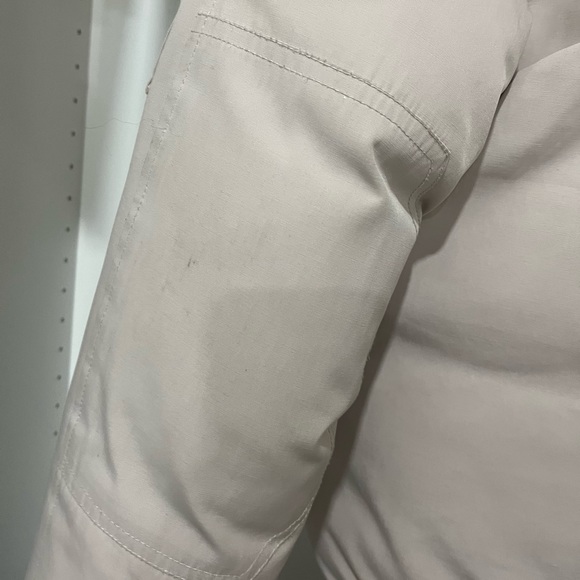 Cream Canada Goose Bomber Jacket - Picture 5 of 6